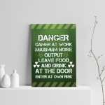 Funny Gaming Sign For Boys Bedroom Games Room Man Cave Print