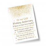 50th Wedding Anniversary Gift Print Special Gift For Husband