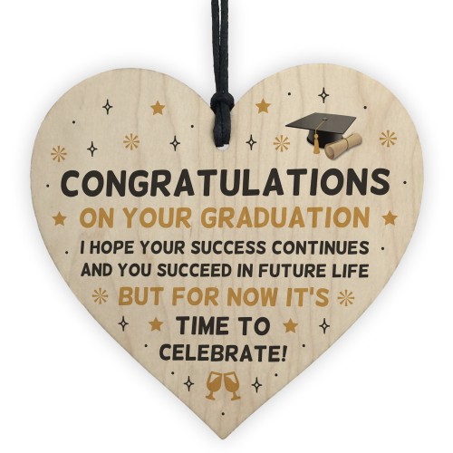 Congratulations On Your Graduation Gift Heart Degree Graduation 