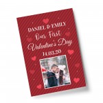 Personalised Our First Valentines Gift Print 1st Valentines Card