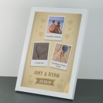 Personalised Gift For Couple Valentines Anniversary Gift Framed