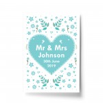 Wedding Gift Personalised Mr And Mrs Gift Print Wedding Keepsake