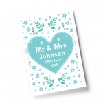 Wedding Gift Personalised Mr And Mrs Gift Print Wedding Keepsake