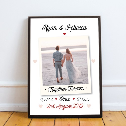 Personalised Framed Valentines Day Anniversary Gift