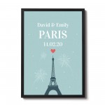 Personalised Paris Framed Print Holiday Reveal Keepsake