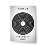 Personalised Anniversary Gift Song Lyrics Wedding Gift