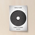 Personalised Anniversary Gift Song Lyrics Wedding Gift