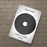 Personalised Anniversary Gift Song Lyrics Wedding Gift