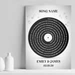 Personalised Anniversary Gift Song Lyrics Wedding Gift