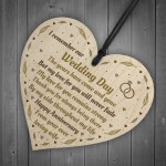 Anniversary Gift For Husband Wood Heart Anniversary Card For Him