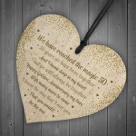 50th Wedding Anniversary Gift For Husband Wife Wood Heart