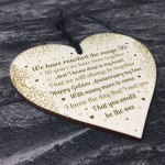 50th Wedding Anniversary Gift For Husband Wife Wood Heart