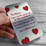 Personalised Metal Wallet Card For Wallet Valentines Day Gifts