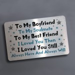 Valentines Day Gift For Boyfriend Novelty METAL Wallet Card