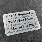 Valentines Day Gift For Boyfriend Novelty METAL Wallet Card