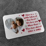 Personalised Gift Metal Wallet Card For Dad Mum Auntie Uncle