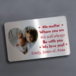 Special Mum Dad Gift Metal Wallet Insert Mothers Day Fathers Day