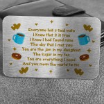 Novelty Husband Wife Anniversary Valentines Gift Metal Insert