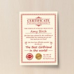 Valentines Gift For Girlfriend Print Personalised Anniversary