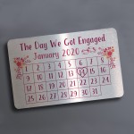 Personalised Engagement Wedding Gift Metal Wallet Purse Card