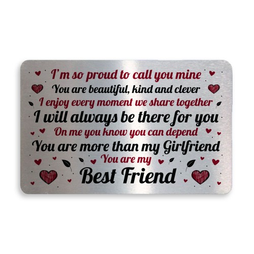 Valentines Gift For Girlfriend Wallet Card Insert Anniversary