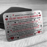 Valentines Day Gift For Husband Wallet Card Insert Husband Gifts