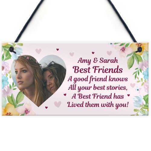 Personalised Friendship Gift For Best Friend Photo Plaque