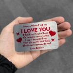 Personalised Wallet Insert Valentines Anniversary Gift