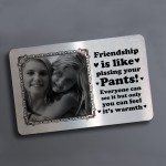 Personalised Friendship Gift Wallet Insert Gift For Best Friend