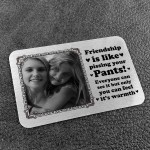 Personalised Friendship Gift Wallet Insert Gift For Best Friend