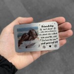 Friendship Plaque Gift For Women Wallet Insert Personalised