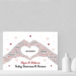 Personalised Valentines Day Print Gift For Boyfriend Girlfriend 