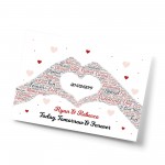 Personalised Valentines Day Print Gift For Boyfriend Girlfriend 