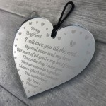 Valentines Anniversary Gift For Boyfriend Engraved Heart Sign