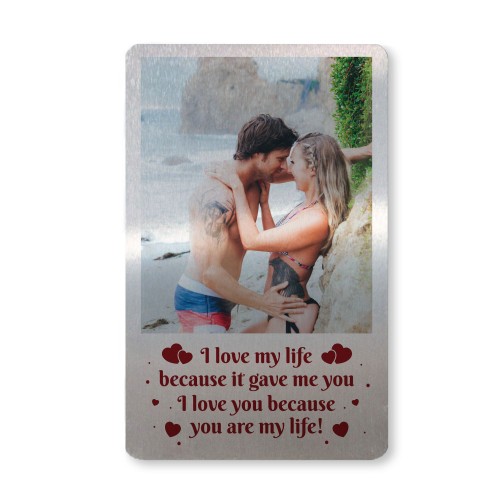 Anniversary Valentines Gift For Him Personalised Wallet Insert