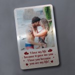 Anniversary Valentines Gift For Him Personalised Wallet Insert