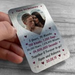 Special 3rd Anniversary Gift Husband Wife Personalised Insert