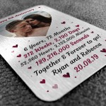 Special 6th Anniversary Gift Husband Wife Personalised Insert