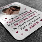 Special 8th Anniversary Gift Husband Wife Personalised Insert