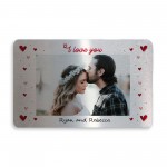 Personalised Love Gift Wallet Insert Valentines Anniversary Gift