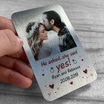 Engagement Gift Personalised Metal Insert Couple Gift