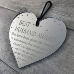 Valentines Gift Novelty Award Mirror Heart Gift For Husband