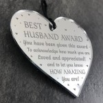 Valentines Gift Novelty Award Mirror Heart Gift For Husband