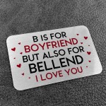 Novelty Valentines Gift For Boyfriend Metal Wallet Card Gift