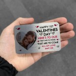 First 1st Valentines Personalised Gifts Metal Wallet Card Gift