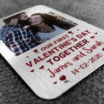 First Valentines Day Gift Boyfriend Girlfriend Metal Wallet Card