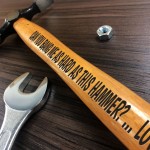 Personalised Anniversary Birthday Gift For Husband Hammer