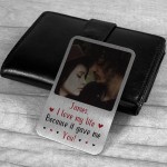 Personalised Gift For Boyfriend Husband Metal Photo Wallet Card 