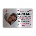 Novelty Valentines Personalised Gift Metal Wallet Card Gift