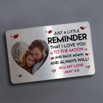 Novelty Valentines Personalised Gift Metal Wallet Card Gift